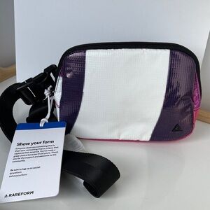 Rareform Zion Sling Bag Upcycled Billboard Crossbody Pouch Pink Purple White